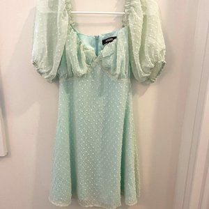 Missguided Mini Dress with Bubble Sleeves